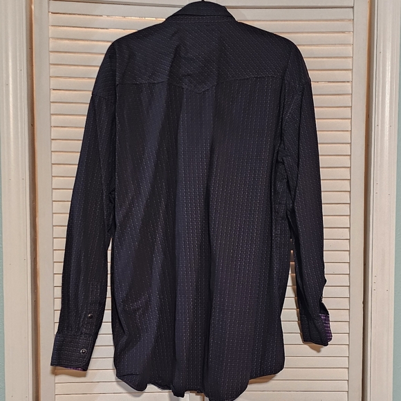BOTH Panhandle Slim Rough Stock Button Up Long Sleeve Shirt Pearl Snap Size XXL - Picture 3 of 12